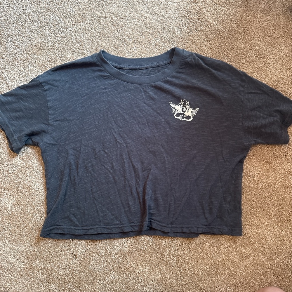 Boys Lie Grey Cropped Tee